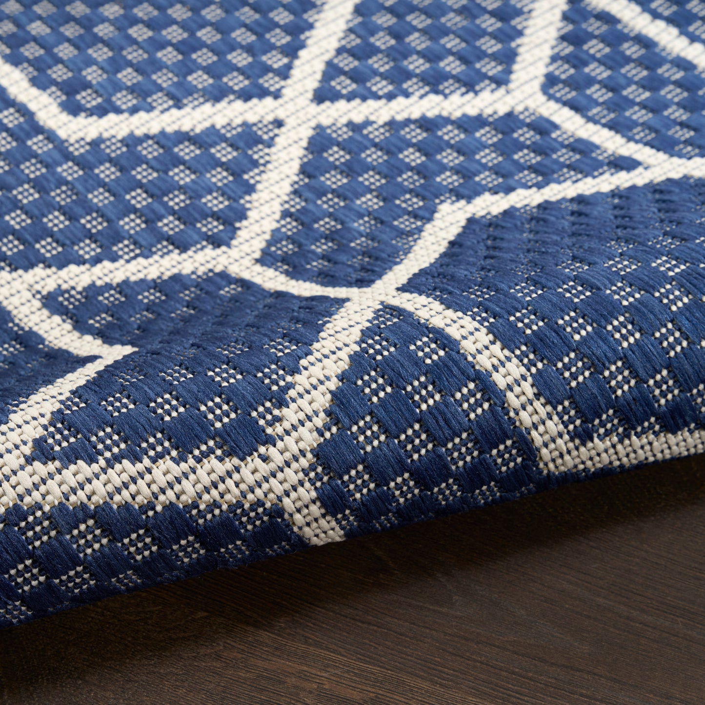 Nourison Horizon Indoor/Outdoor 10' x 14' Navy Modern Rug
