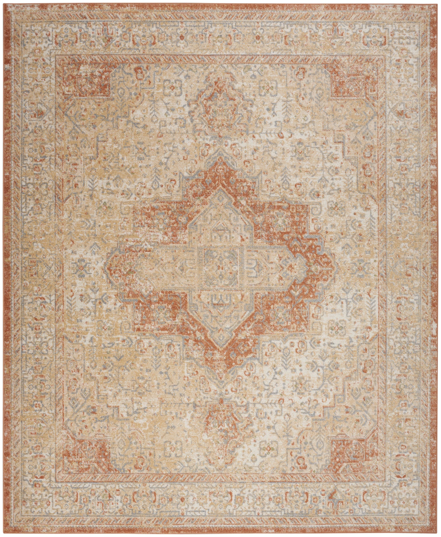 Nourison Nourison Essentials Persian 10' x 14' Beige Rust Vintage Rug
