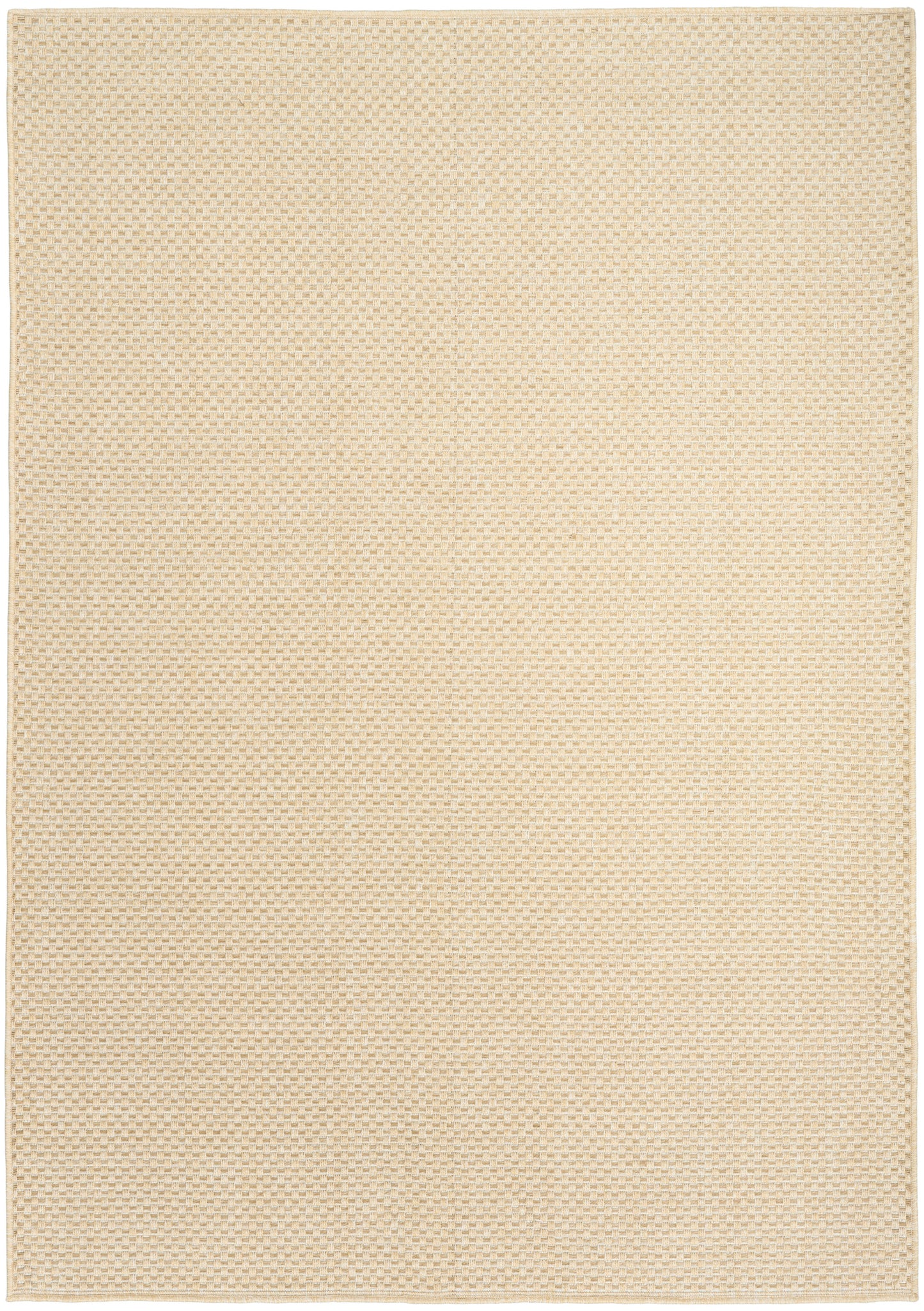 Nourison Tulum 5'3" x 7' Cream Outdoor Rug