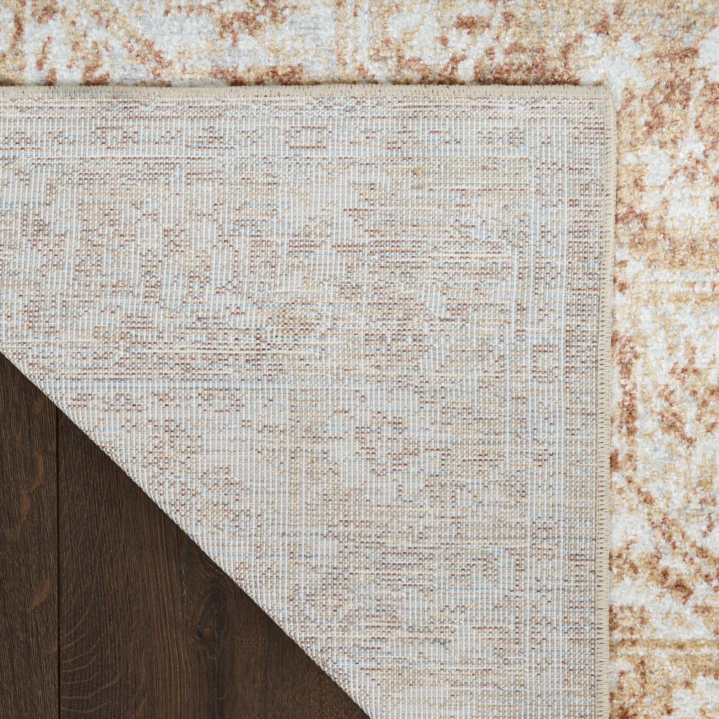 Nourison Astra Machine Washable 2' x 6' Rust Vintage Indoor Rug