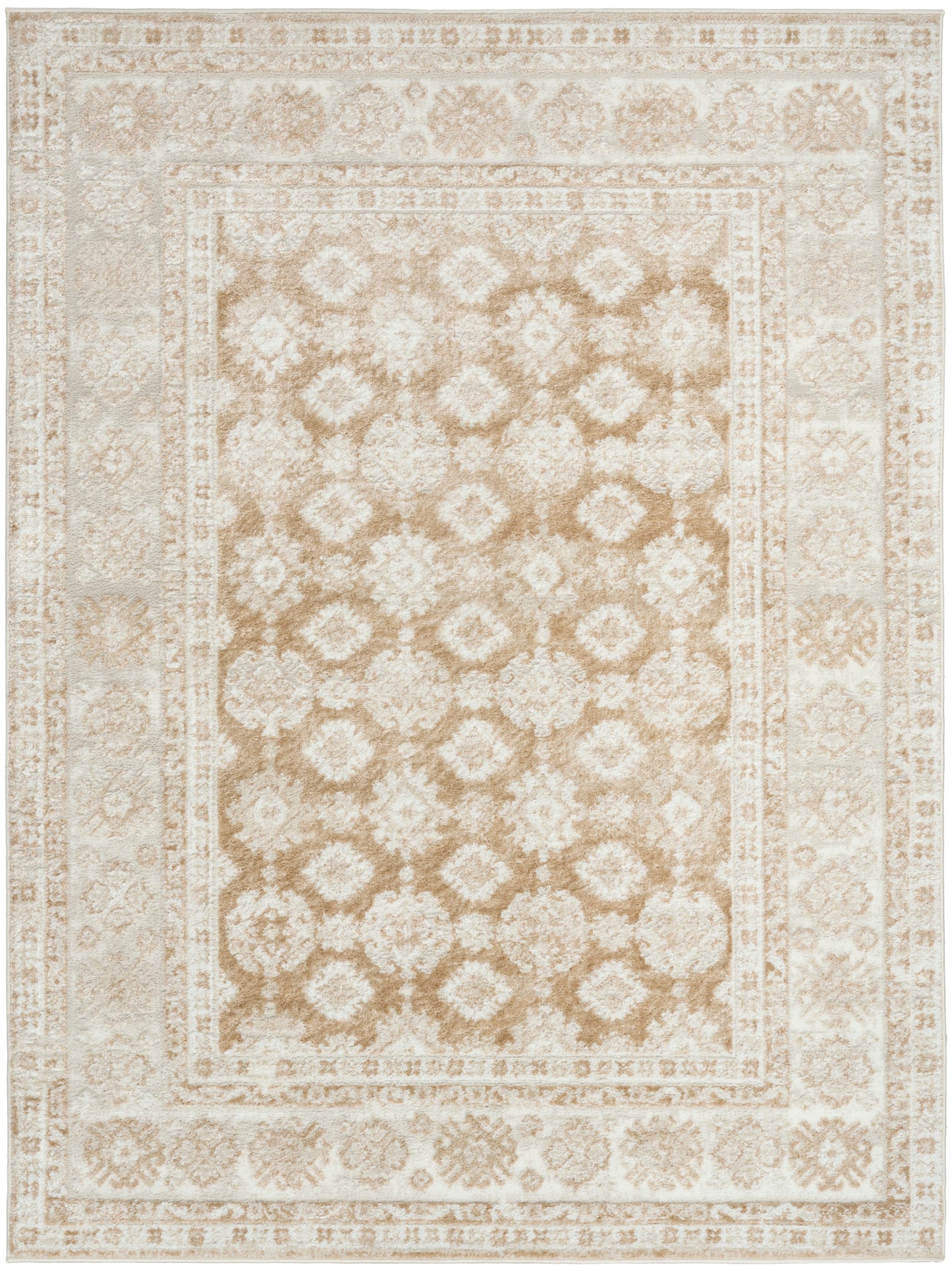 Nourison Dekor 5'3" x 7' Cream Beige Vintage Indoor Rug