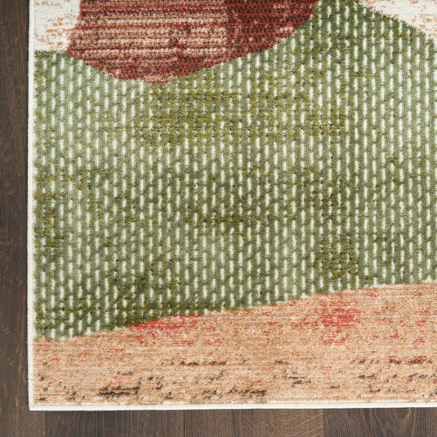 Nourison Nordic 5' x 7' Beige Multi Modern Indoor Rug