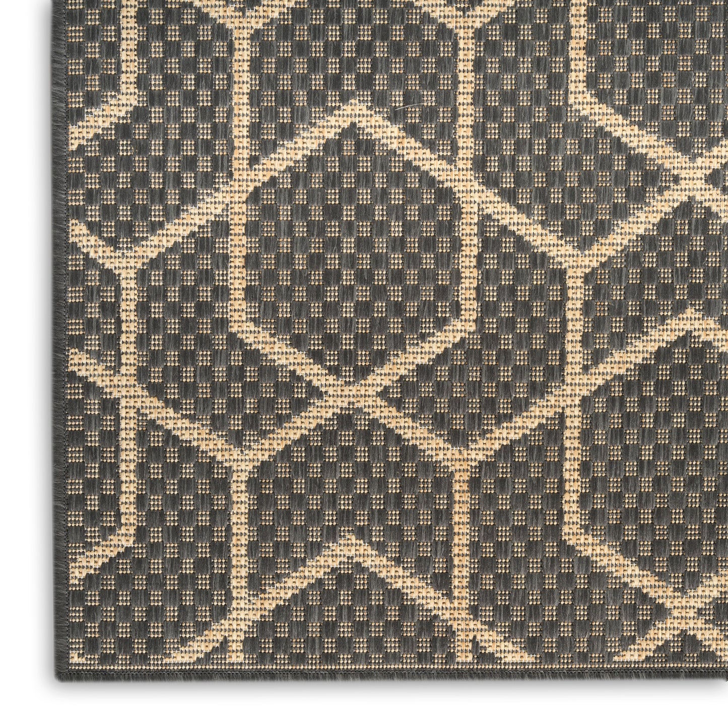 Nourison Horizon Indoor/Outdoor 5' x 7' Charcoal Modern Rug