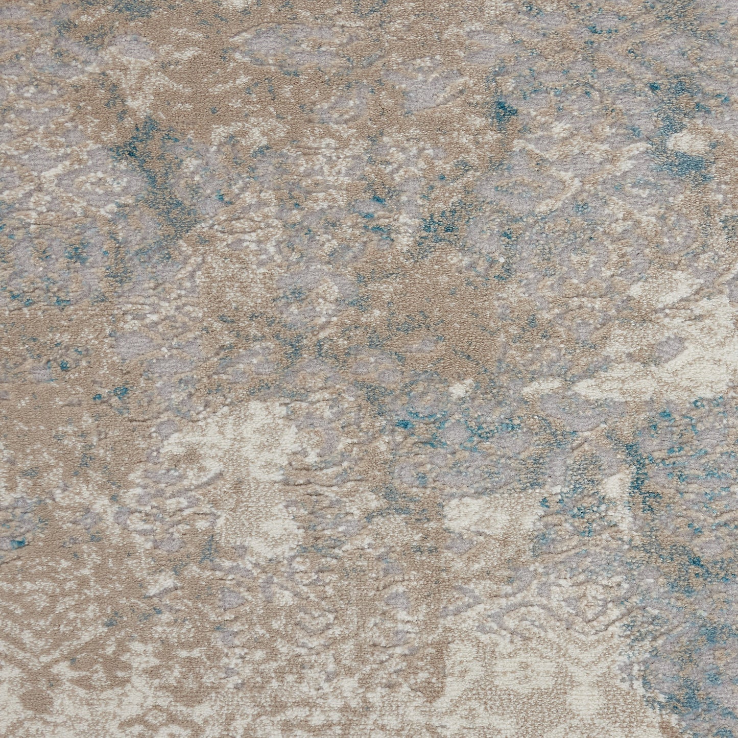 Nourison Karma 5'3" x 7'4" Ivory/Light Blue Vintage Indoor Rug