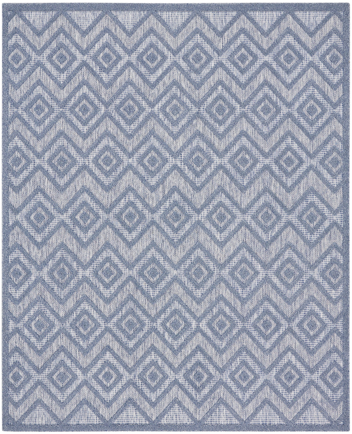 Nourison Versatile 9' x 12' Denim Blue Modern Rug