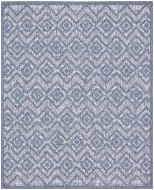 Nourison Versatile 9' x 12' Denim Blue Modern Rug