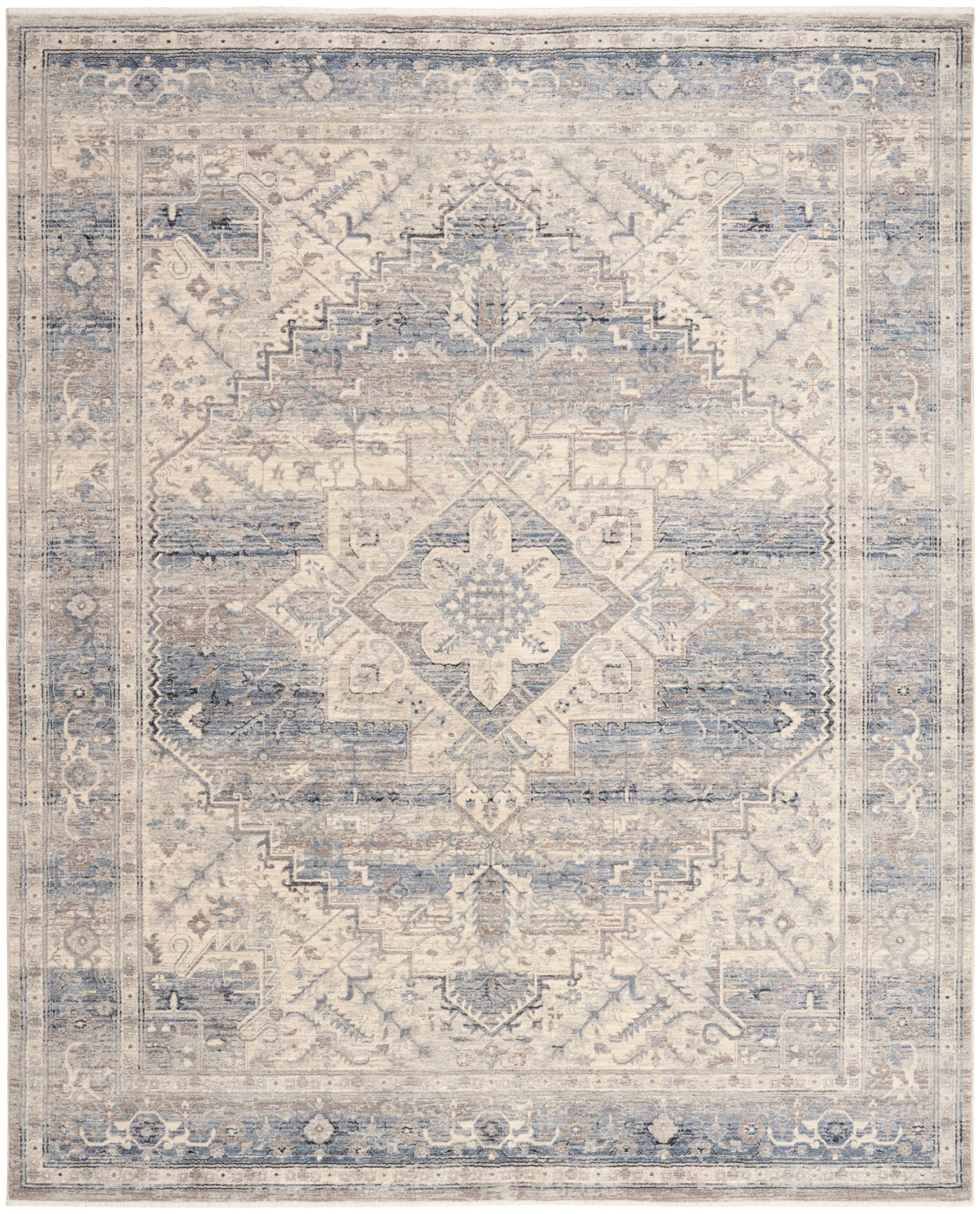 Nourison Sultana 9' x 12' Blue Vintage Indoor Rug