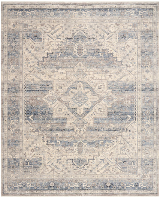 Nourison Sultana 9' x 12' Blue Vintage Indoor Rug