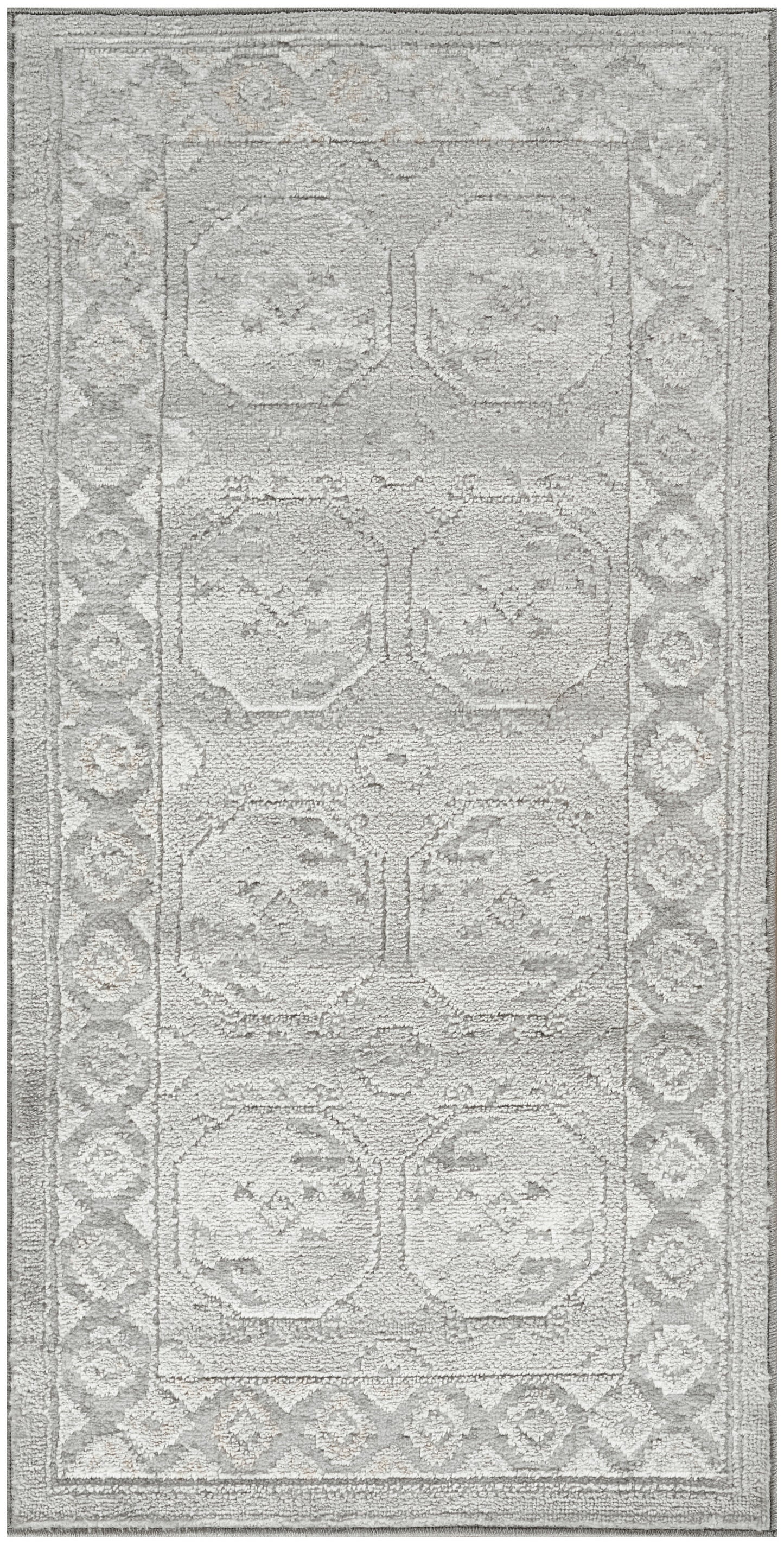 Nourison Dekor 2' x 4' Grey Vintage Indoor Rug