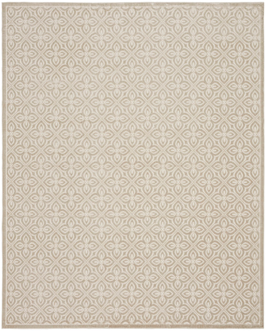 Nourison Washable Charm 8' x 10' Silver Ivory Contemporary Indoor Rug