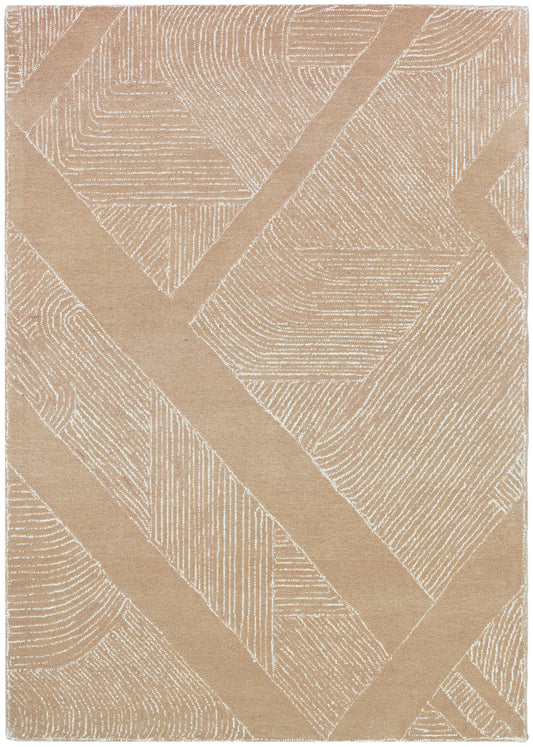 DKNY Pure Patterns 5'3" x 7'3" Camel Modern Indoor Rug