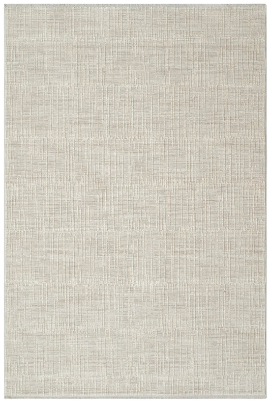 Calvin Klein CK079 Notes 3'11" x 5'11" Silver Ivory Modern Indoor Rug