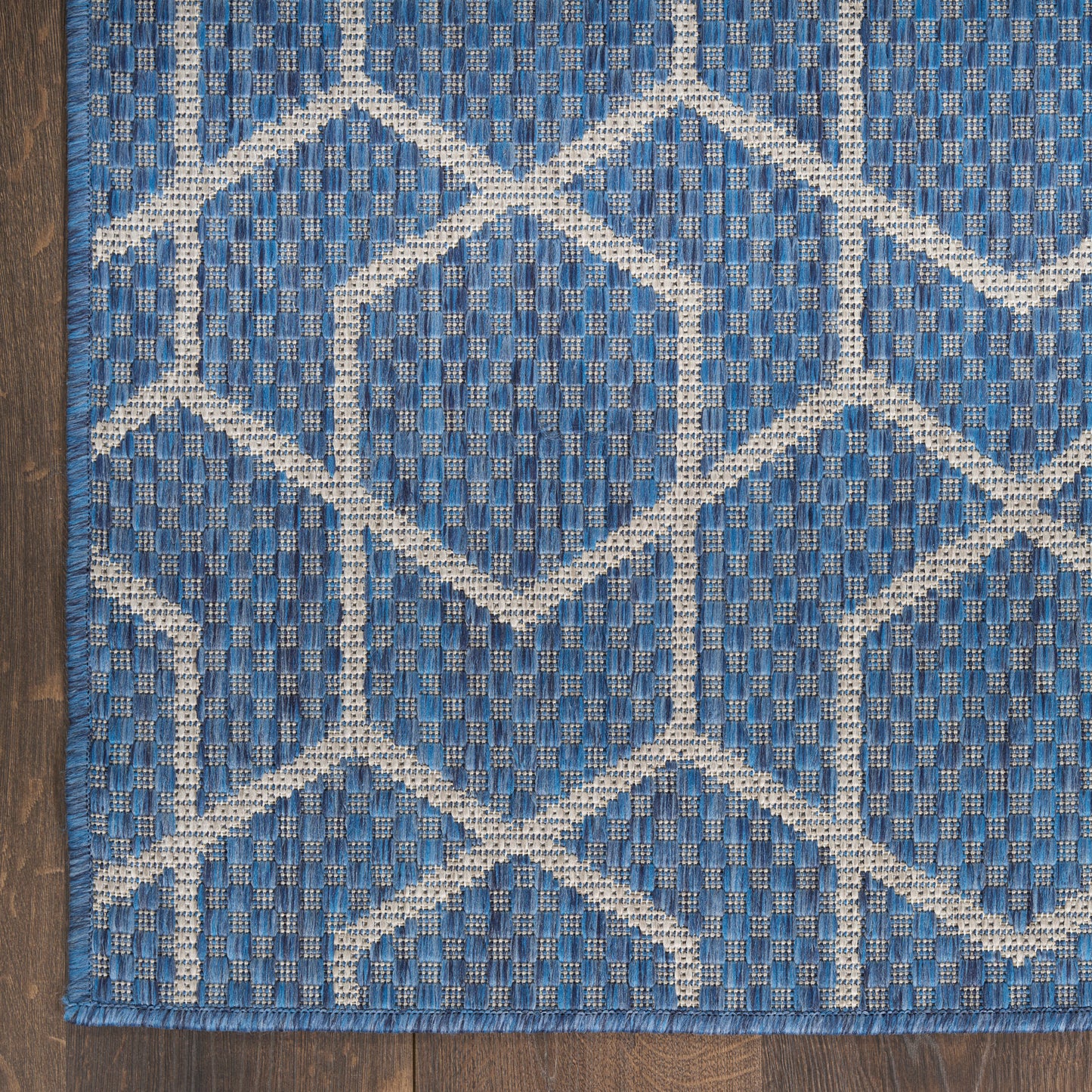 Nourison Horizon Indoor/Outdoor 8' x 10' Denim Modern Rug