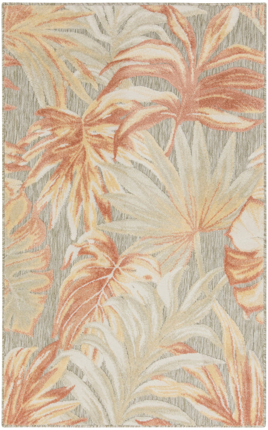Nourison Aloha 2'8" x 4' Sage Rose Modern Rug