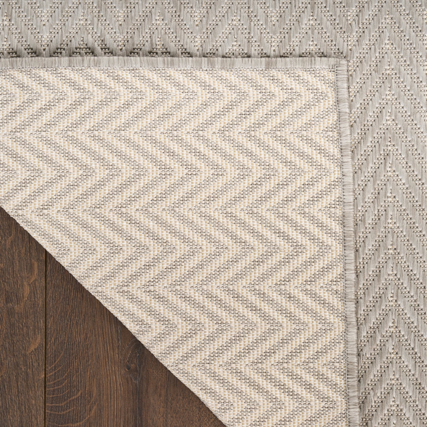 Nourison Horizon Indoor/Outdoor 8' x 10' Grey Modern Rug