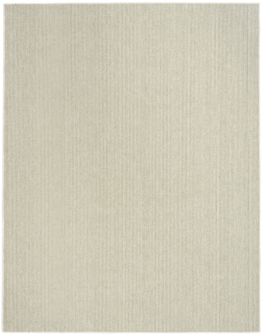 Nourison Natural Texture 7'10" x 9'10" Ivory Green Farmhouse Indoor Rug