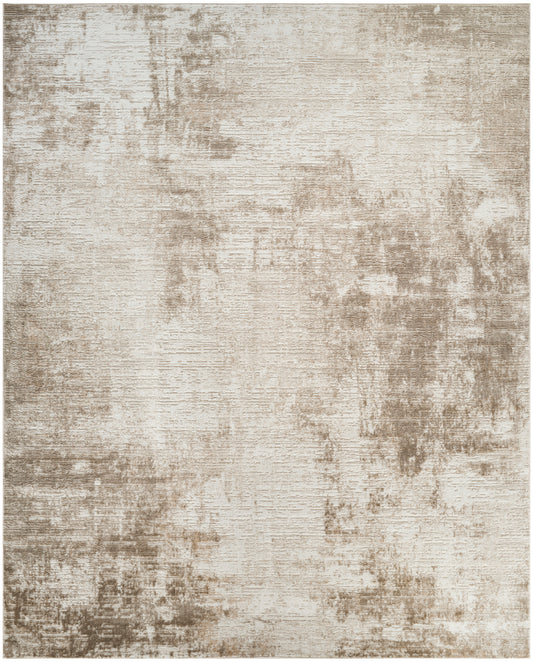 Nourison Dekor 7'10" x 9'10" Ivory Taupe Modern Indoor Rug