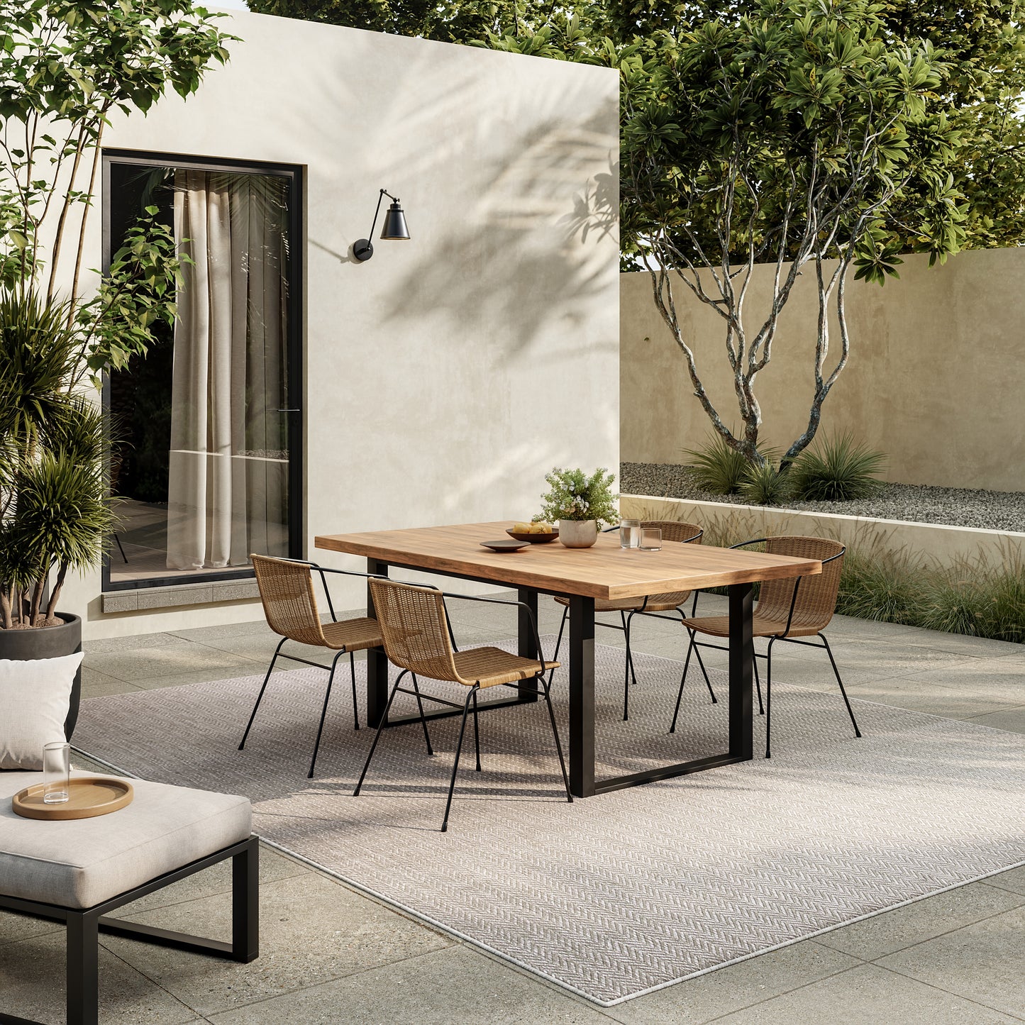 Nourison Horizon Indoor/Outdoor 10' x 14' Grey Modern Rug