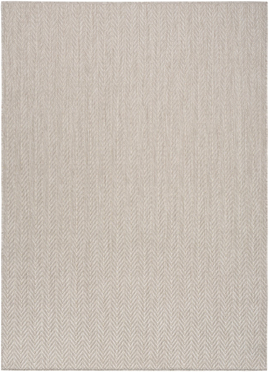 Nourison Horizon Indoor/Outdoor 4' x 6' Grey Modern Rug