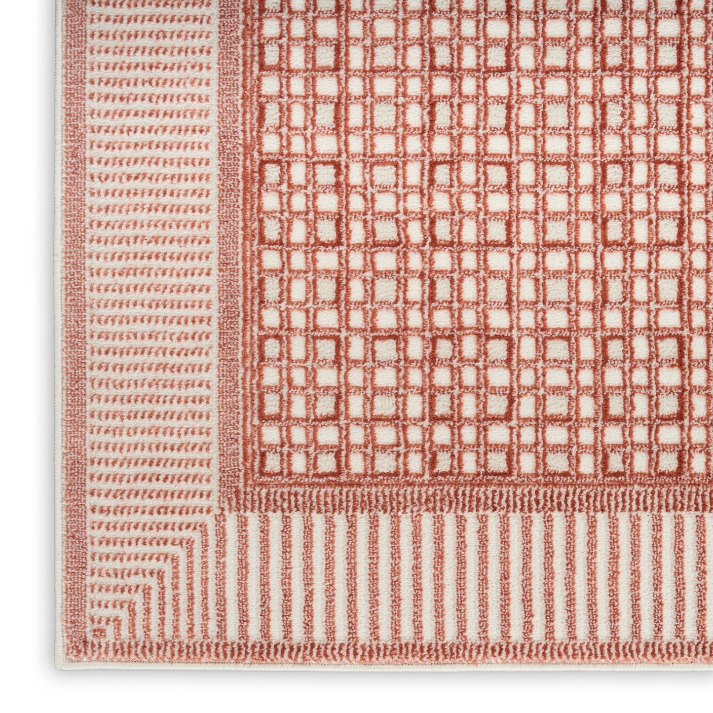 Nourison Nordic 8' x 10' Brick Ivory Modern Indoor Rug