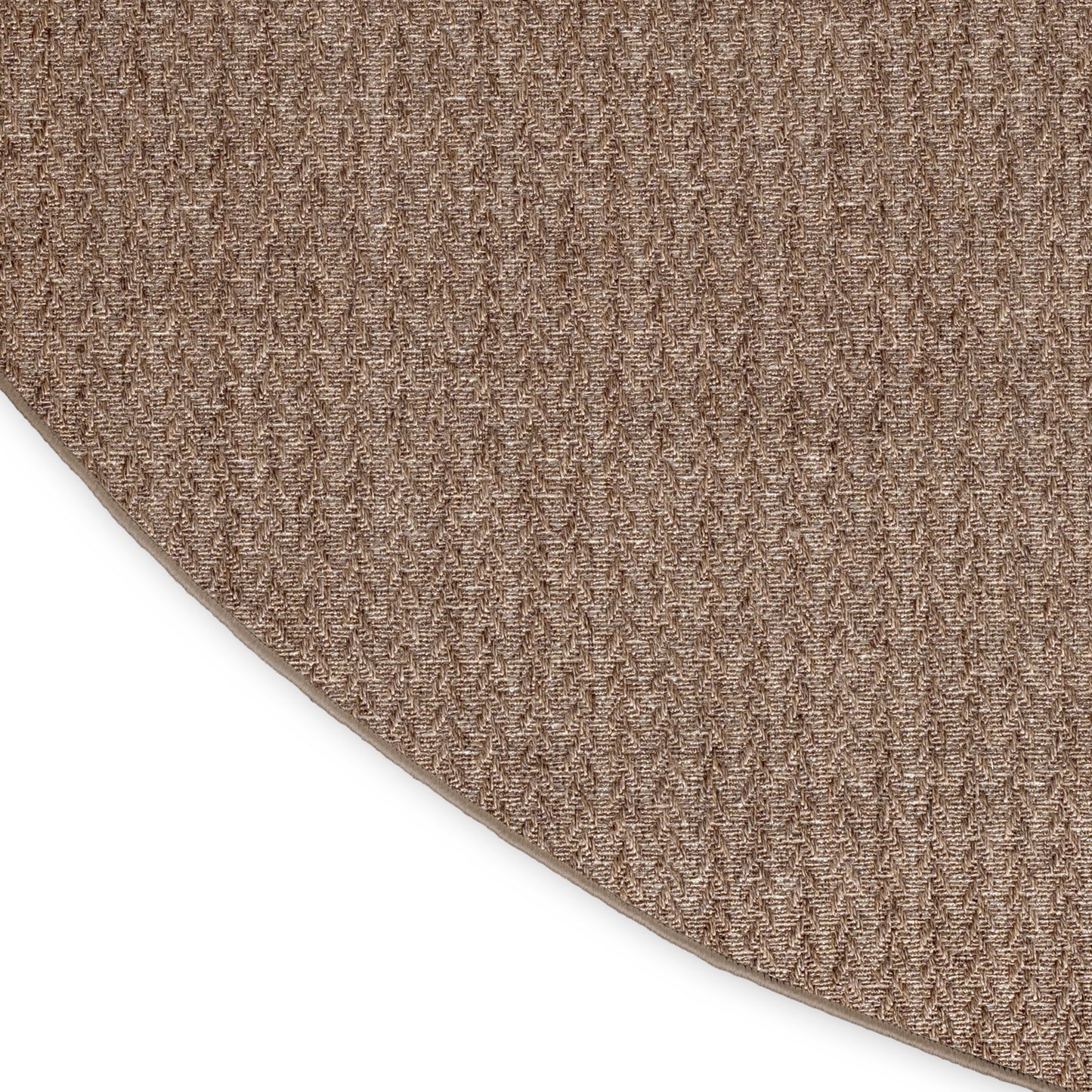 Nourison Tulum 8' x Round Brown Outdoor Rug