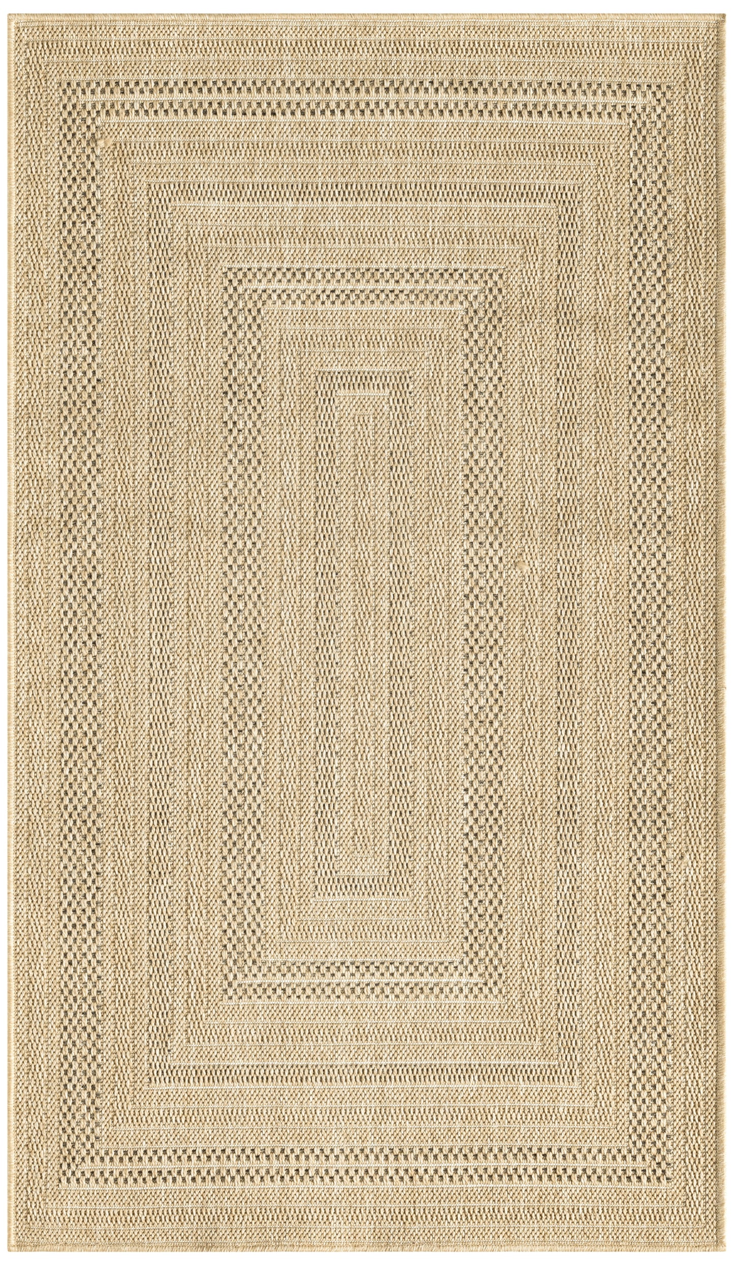 Nourison Tulum 2' x 3' Taupe Grey Outdoor Rug