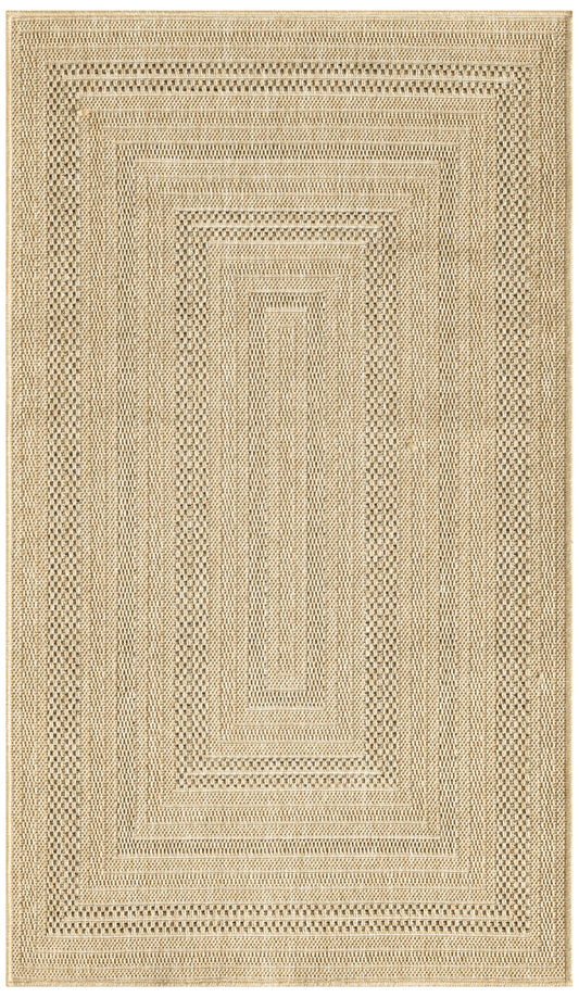 Nourison Tulum 2' x 3' Taupe Grey Outdoor Rug
