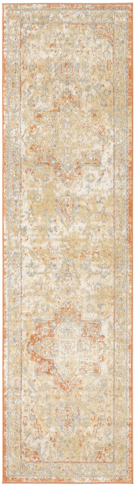 Nourison Nourison Essentials Persian 2'2" x 14 Beige Rust Vintage Rug
