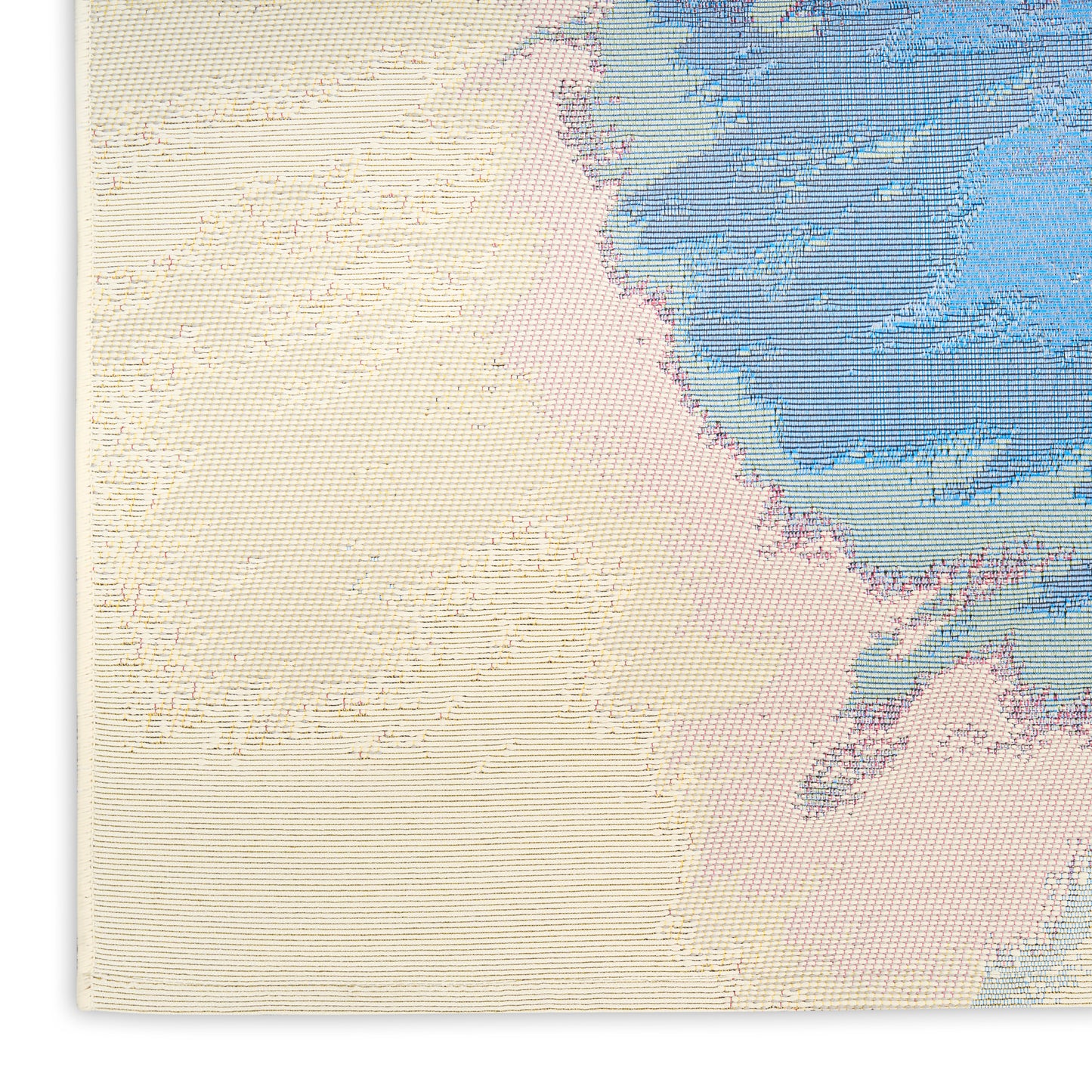 Nourison Color Splash 5'3" x 7'3" Ivory Multicolor Modern Rug