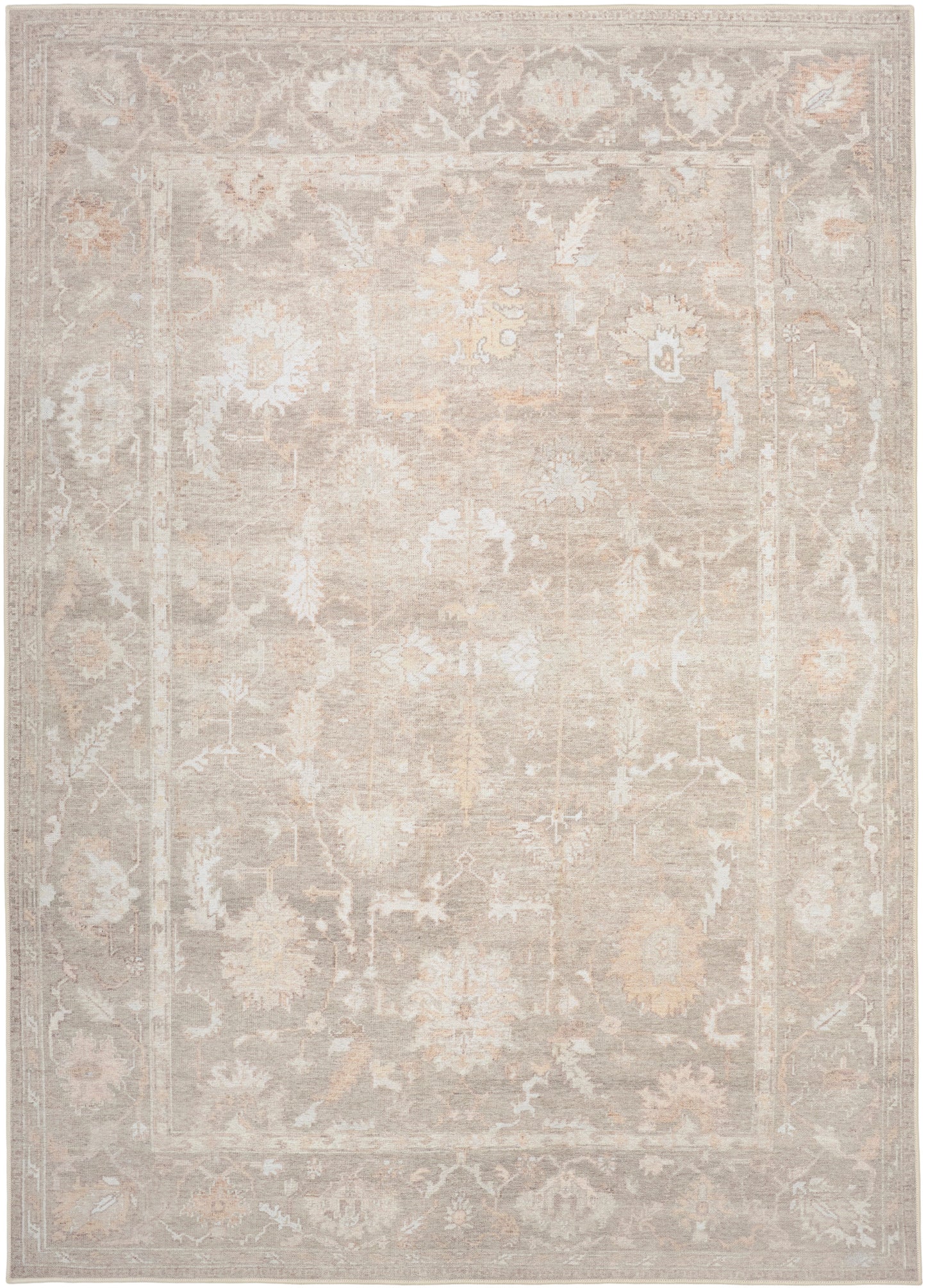 Nourison Vintage Washables 4' x 6' Grey Vintage Indoor Rug