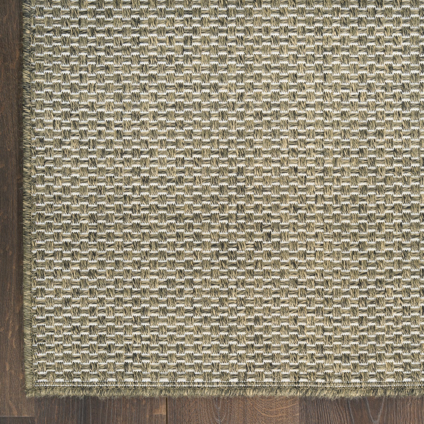 Nourison Tulum 2' x 6' Olive Outdoor Rug