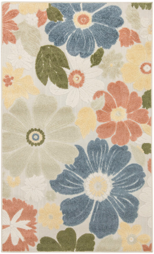 Nourison Aloha 2'8" x 4' Multicolor Modern Rug