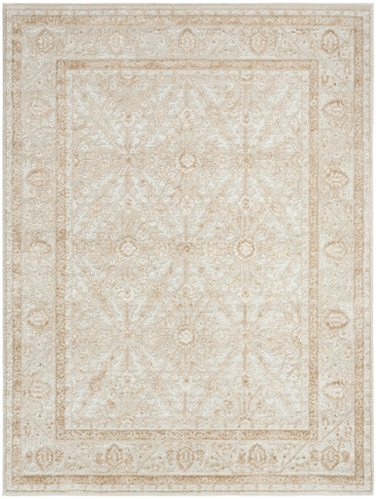 Nourison Dekor 5'3" x 7' Cream Beige Vintage Indoor Rug