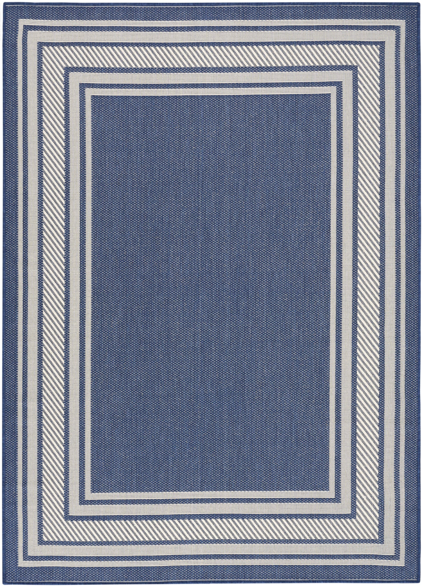 Nourison Horizon Indoor/Outdoor 5' x 7' Navy Modern Rug