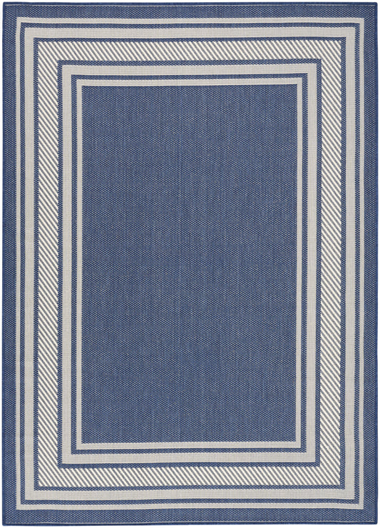 Nourison Horizon Indoor/Outdoor 5' x 7' Navy Modern Rug