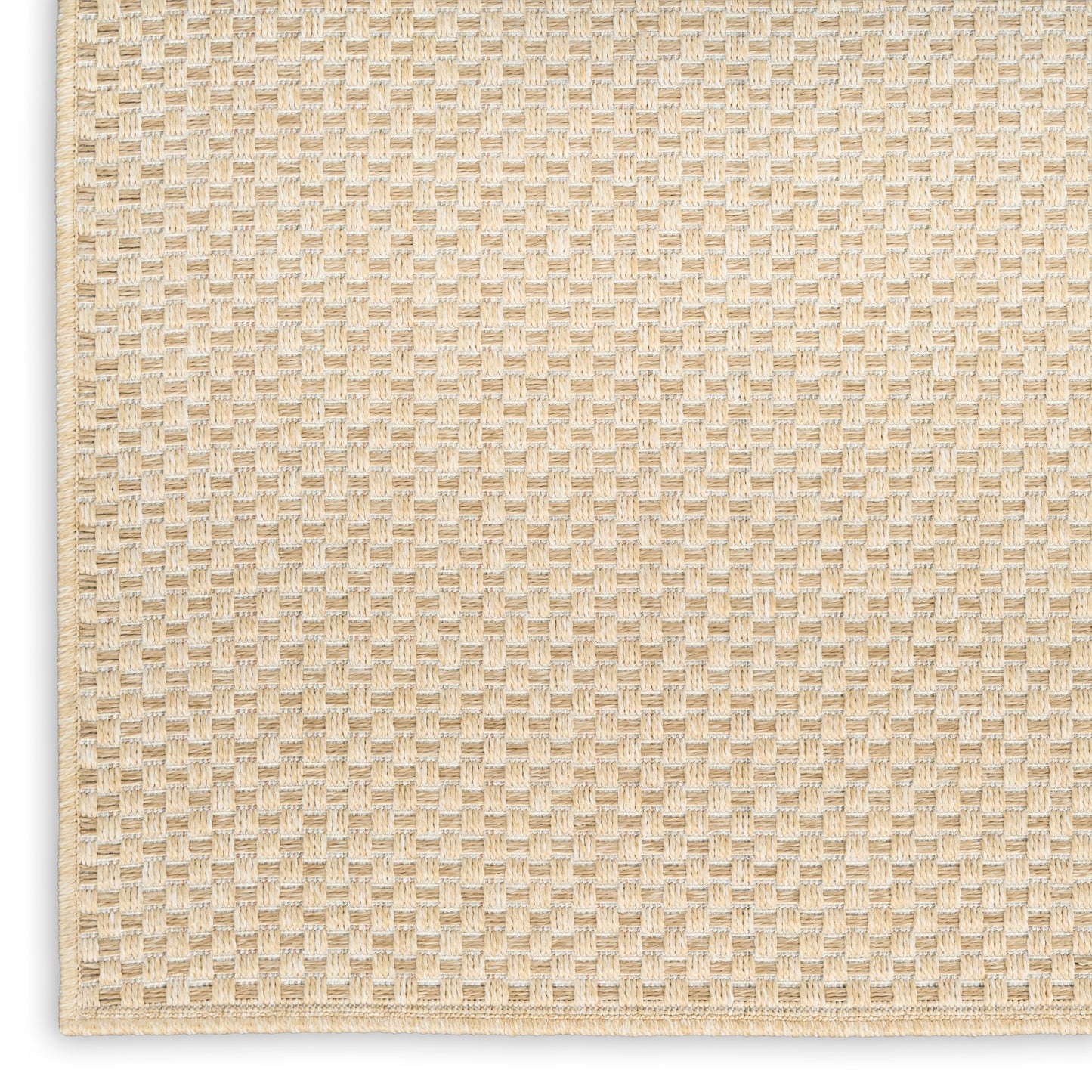 Nourison Tulum 5'3" x 7' Cream Outdoor Rug