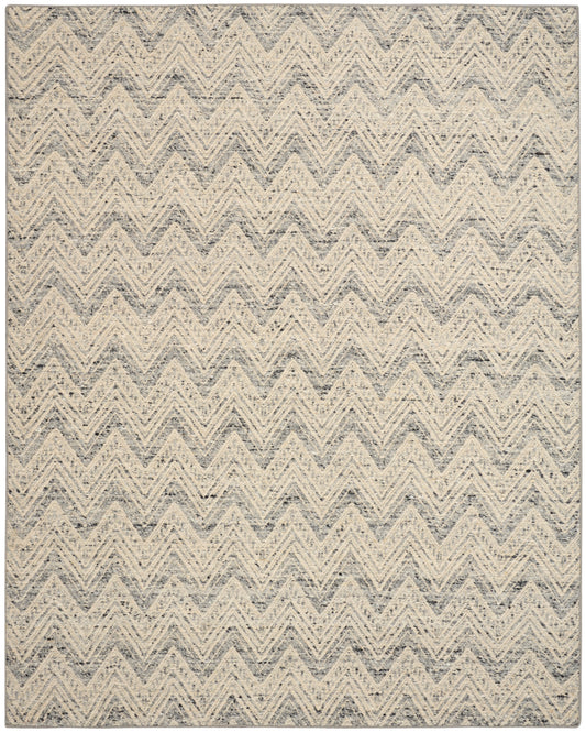 DKNY Pure Purl 8'6" x 11'6" Denim Ivory Modern Indoor Rug