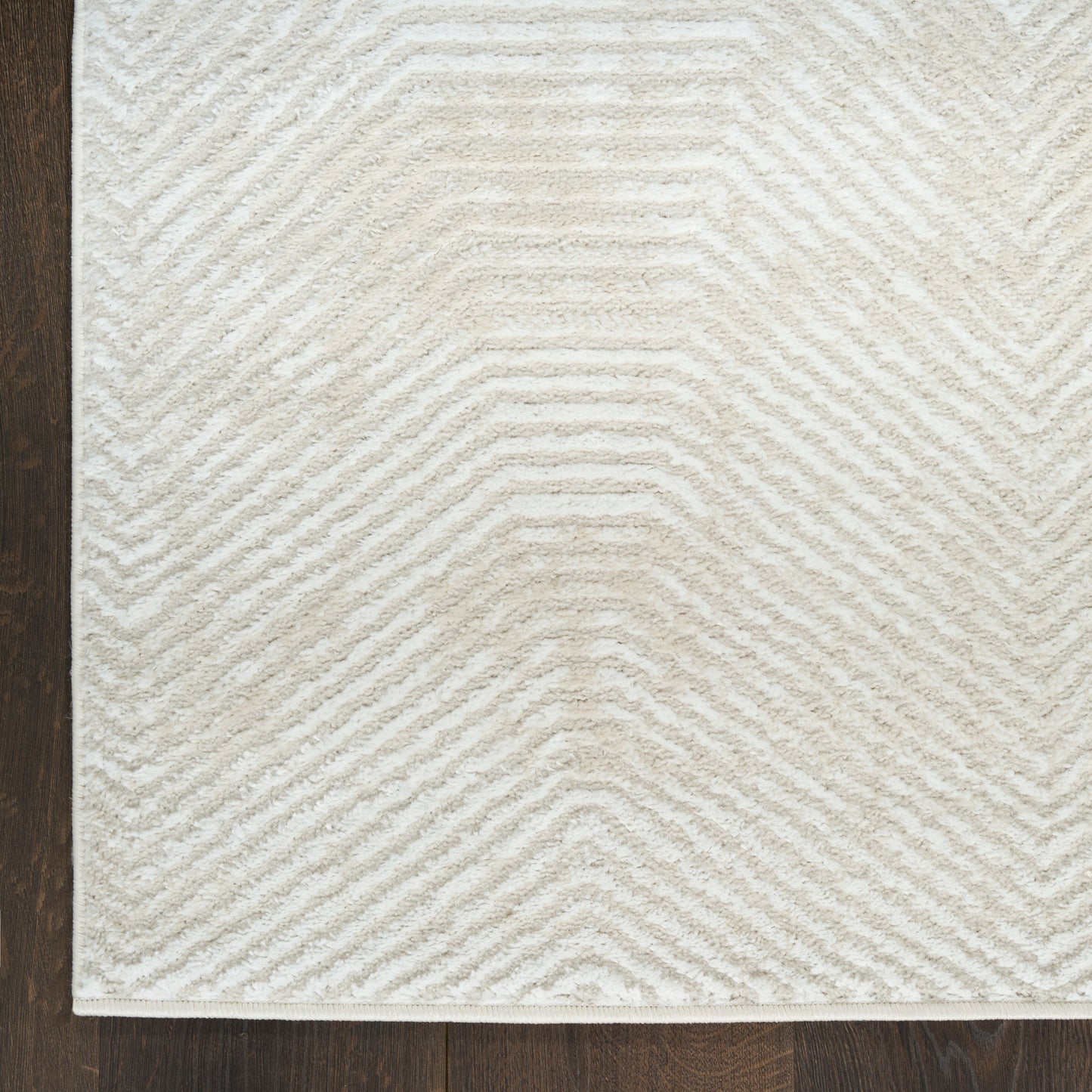 Nourison Dekor 5'3" x 7' Ivory Beige Modern Indoor Rug