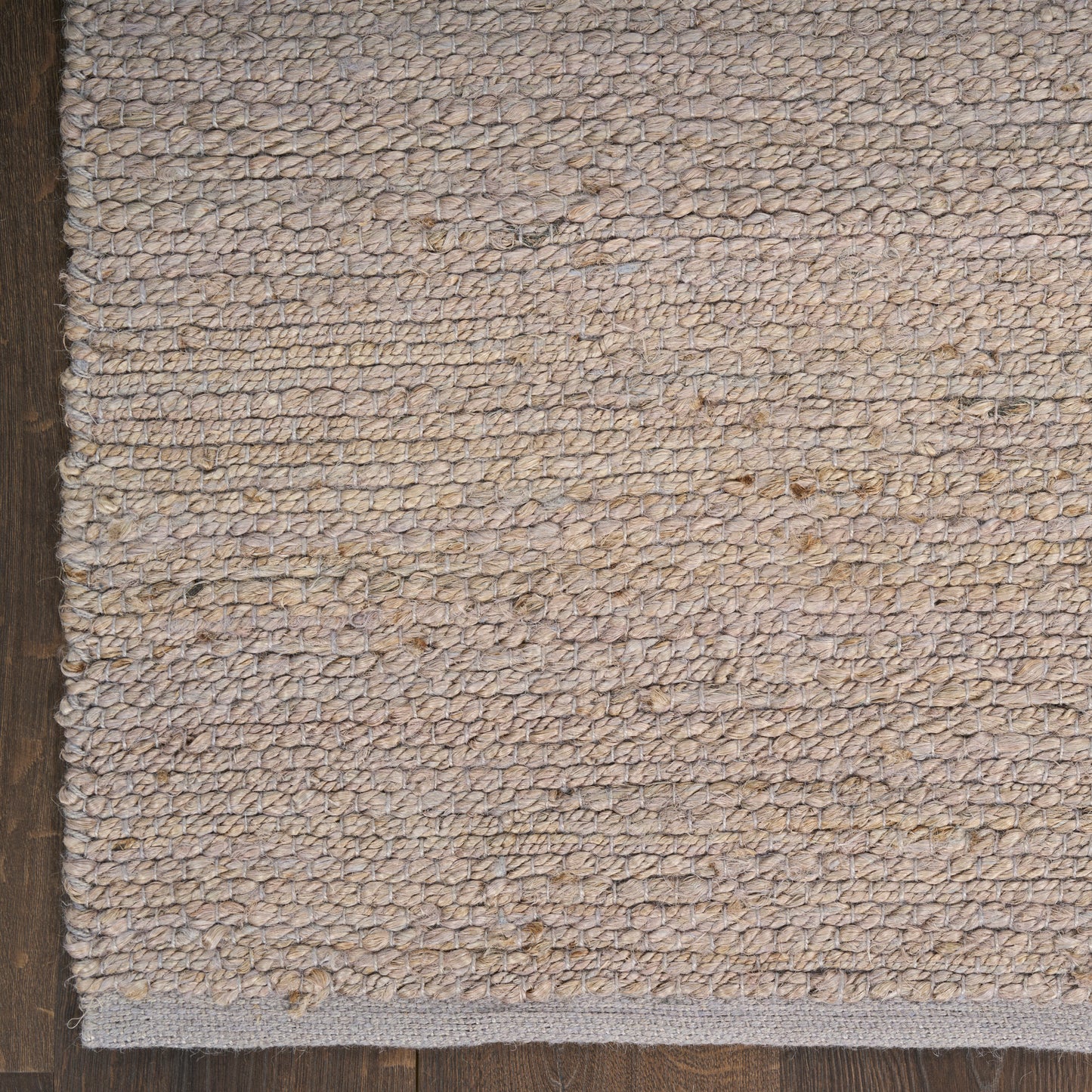 Nourison Natural Jute 6' x 9' Grey Farmhouse Indoor Rug
