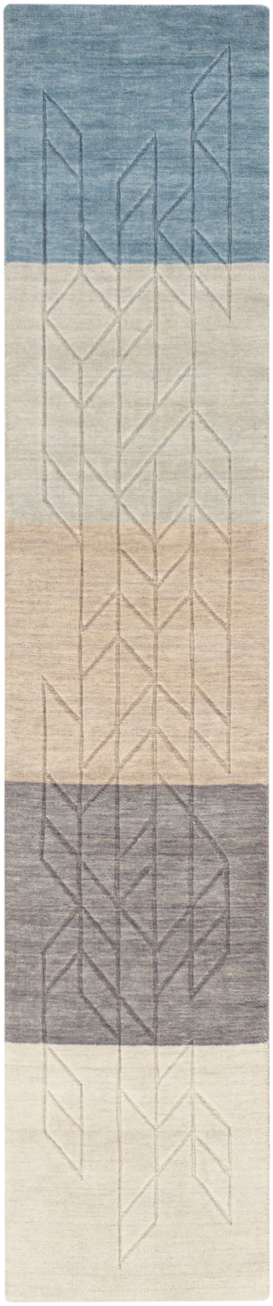 Nourison Alessia 1'6" x 7'6" Blanket Modern Indoor Rug