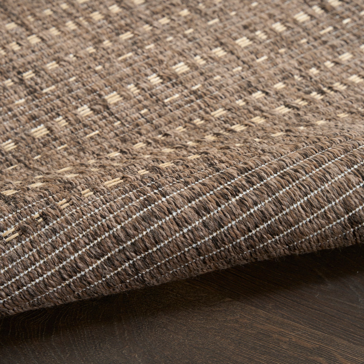 Nourison Tulum 2'2" x 8' Brown Outdoor Rug