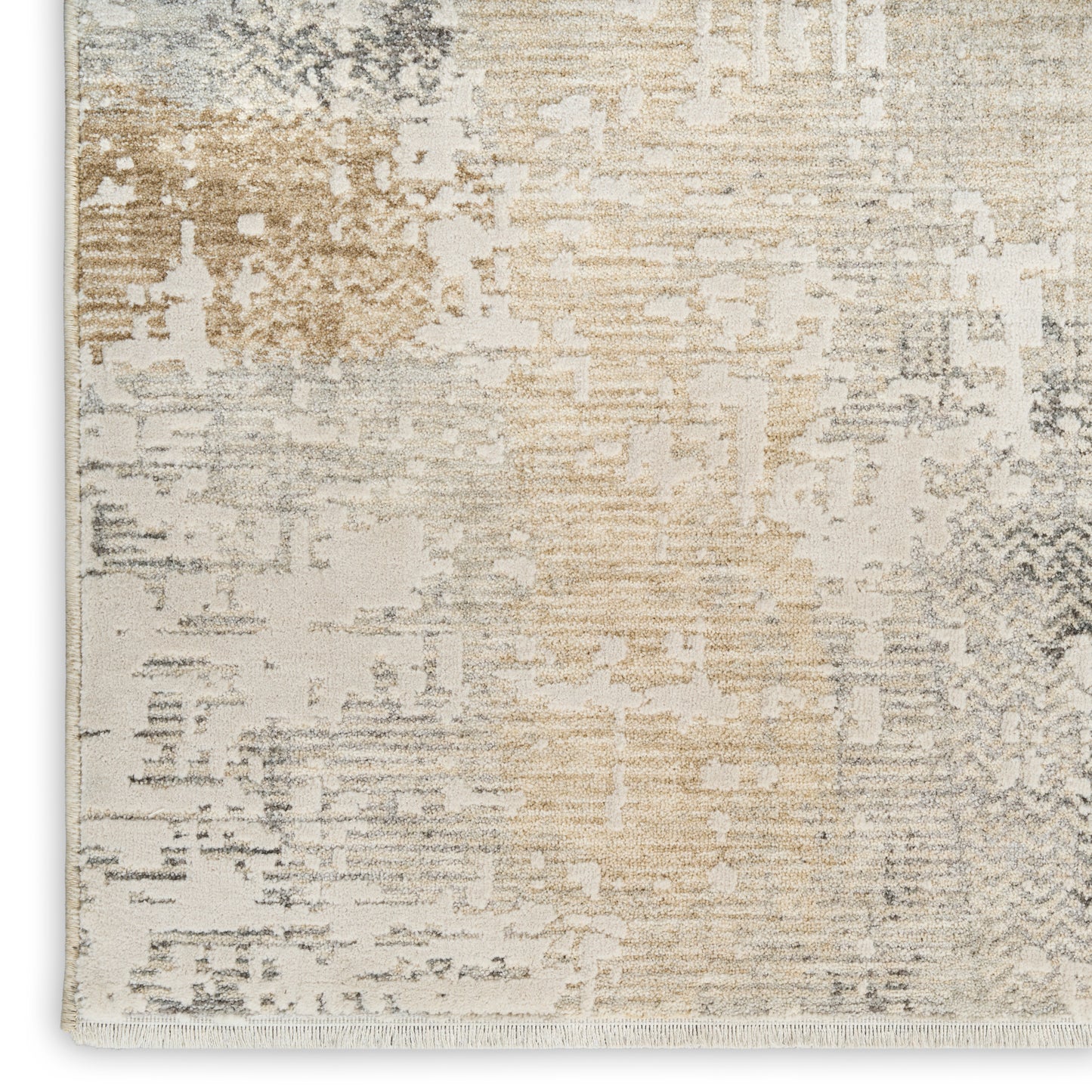 Calvin Klein CK078 Summit 9'10" x 13' Cream Ivory Modern Indoor Rug