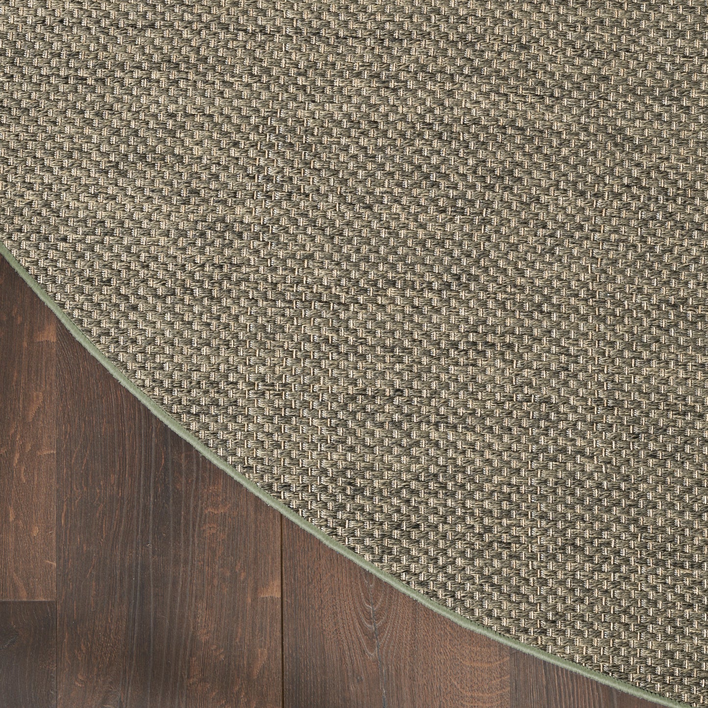 Nourison Tulum 8' x Round Olive Outdoor Rug