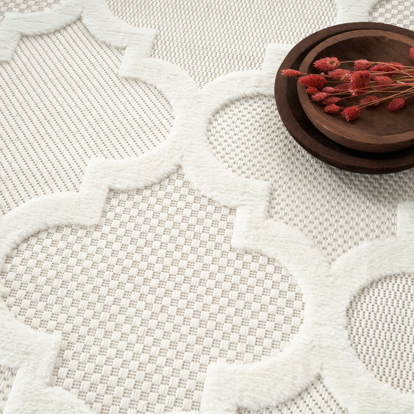 Nourison Easy Care 9' x 12' Ivory White Modern Rug