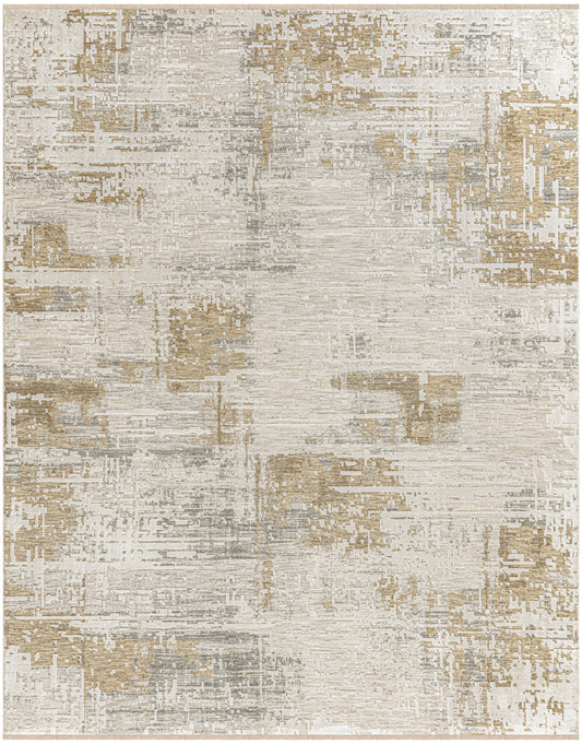 Calvin Klein CK078 Summit 9'10" x 13' Ivory Multicolor Modern Indoor Rug
