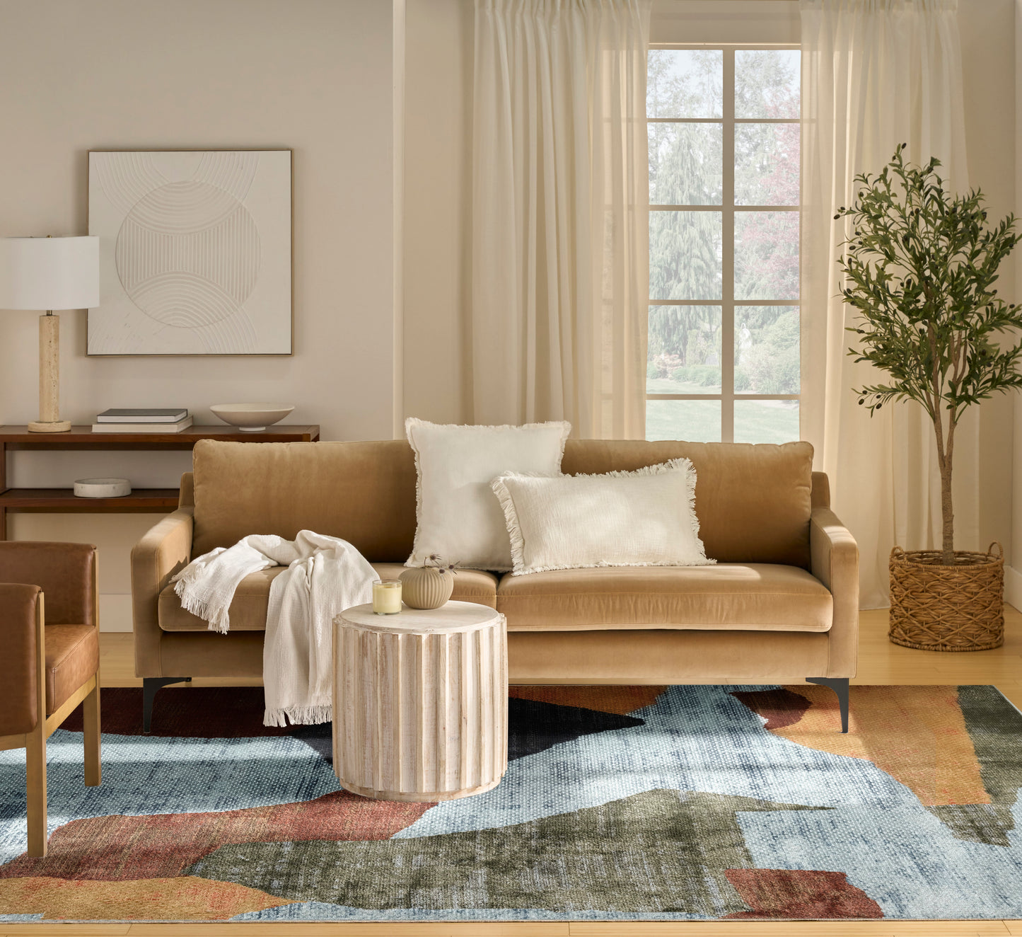 Nourison Nordic 8' x 10' Blue Multicolor Modern Indoor Rug