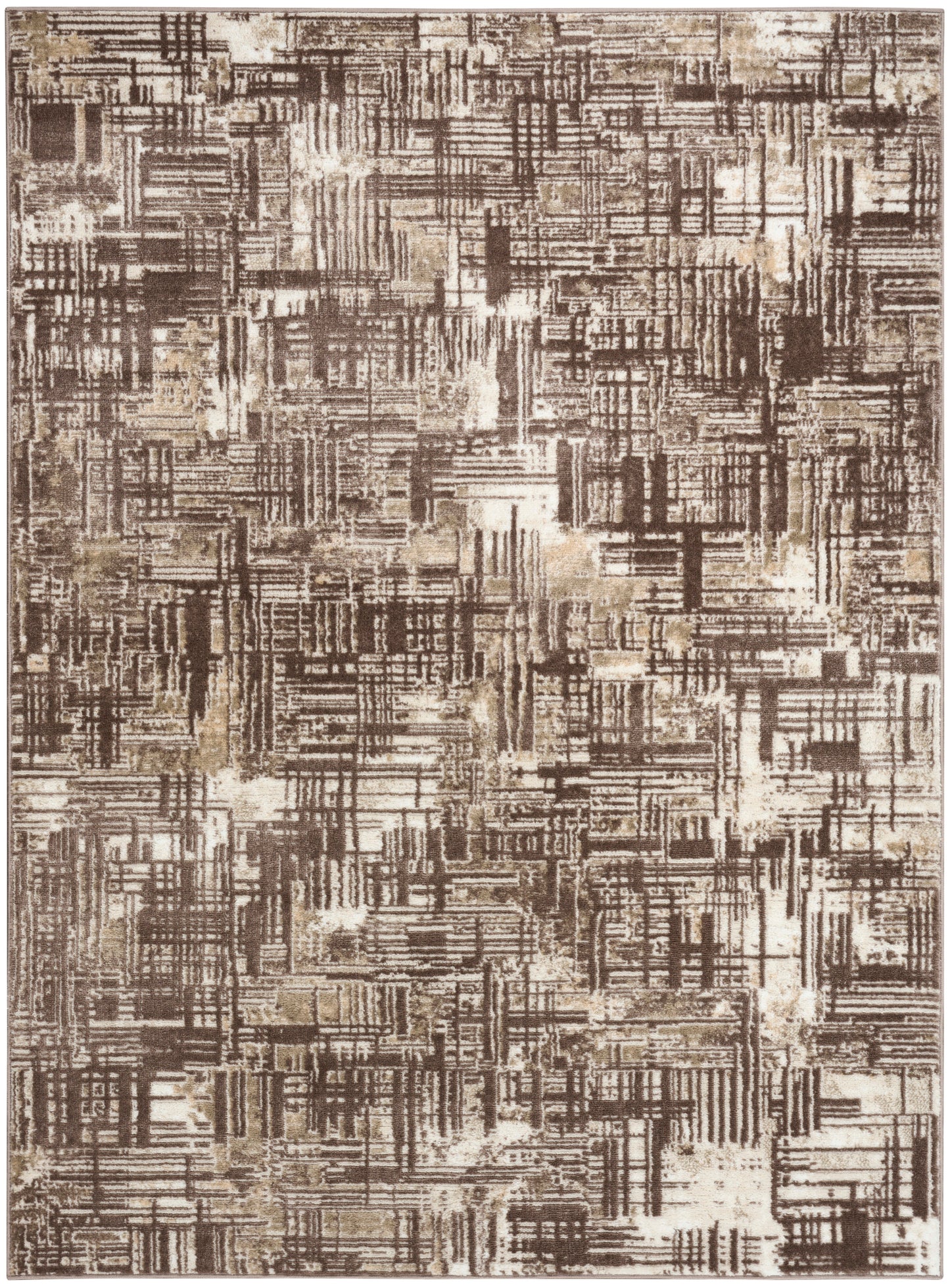 Nourison Dekor 4' x 6' Brown Modern Indoor Rug