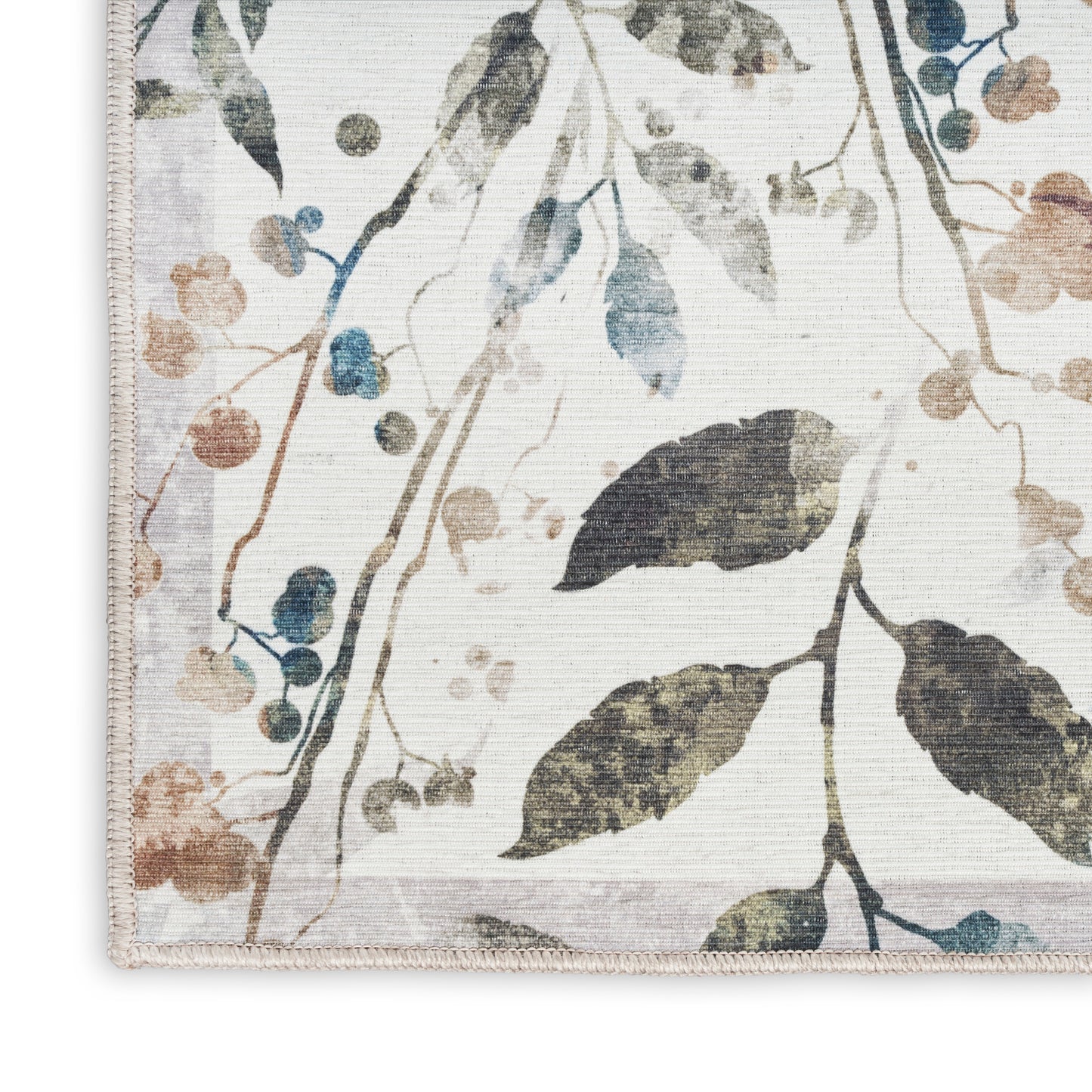 Nourison Nourison Washables 2' x 3' Ivory Multicolor Contemporary Indoor Rug