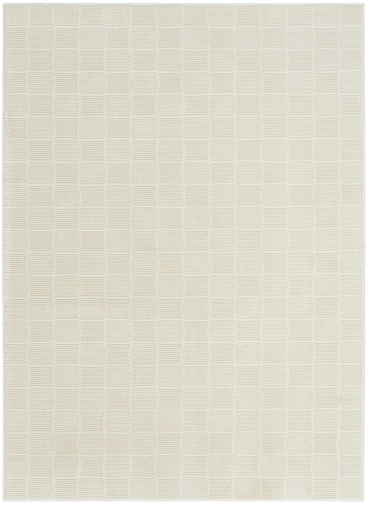 Nourison Eco Cycle 6'6" x 9'2" Ivory Modern Indoor Rug