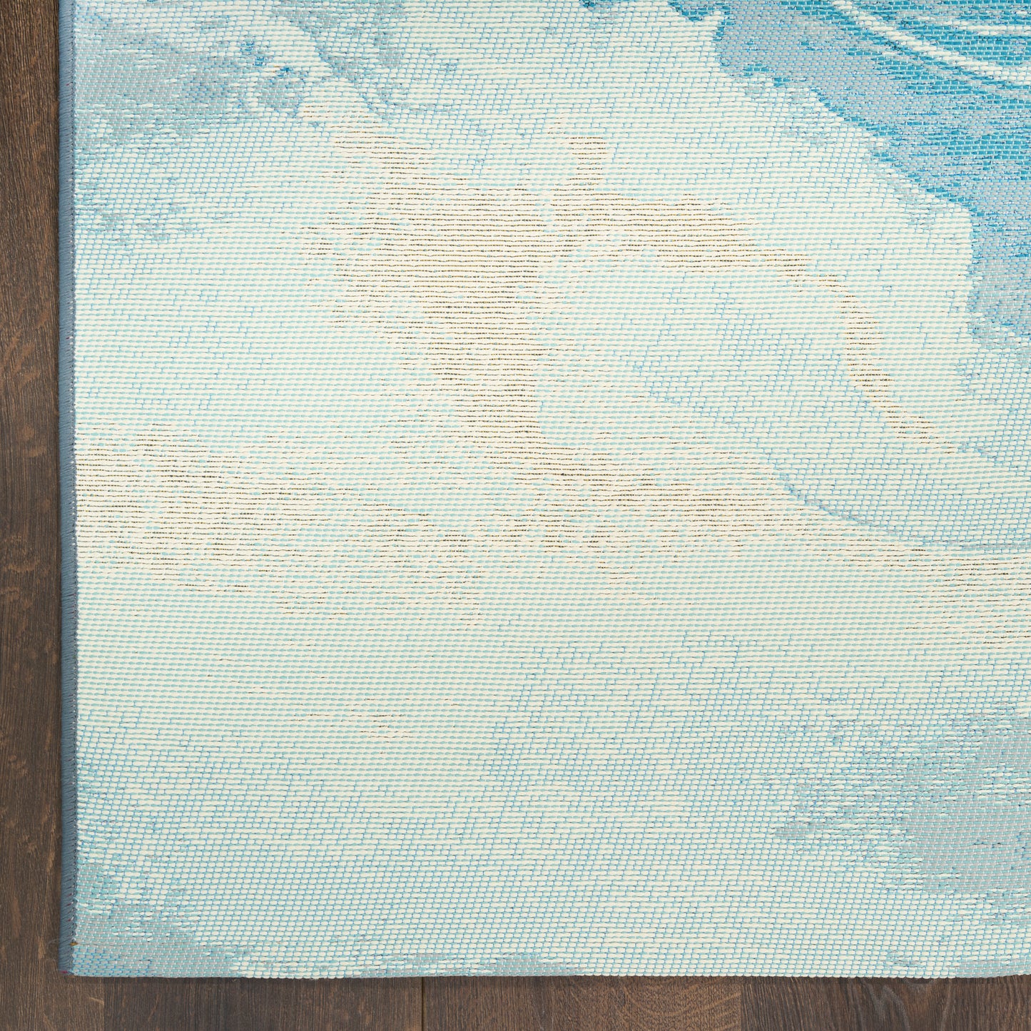 Nourison Color Splash 5'3" x 7'3" Ivory Blue Coastal, Nautical & Beach Rug